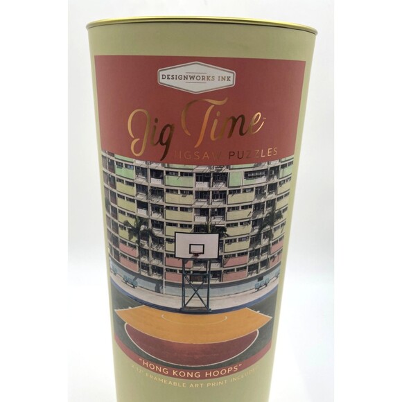 Jig Time 1000 Piece Jigsaw Puzzle Hong Kong Hoops by DesignWorks w Art Print NEW - Picture 5 of 7